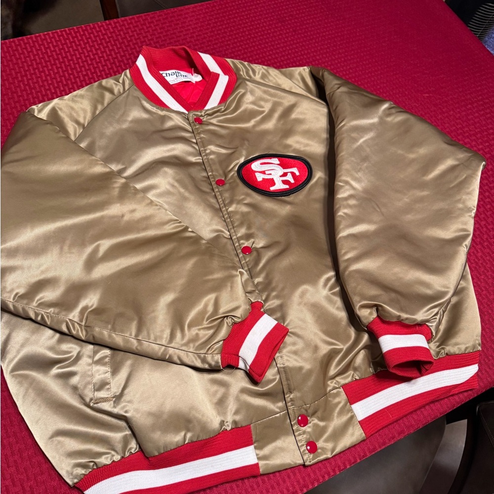 Vintage Chalk Line SF 49er Gold Jacket XXXL